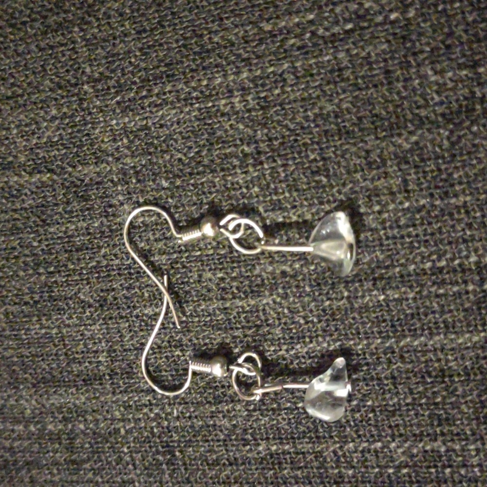 silver Healing Stone Earrings